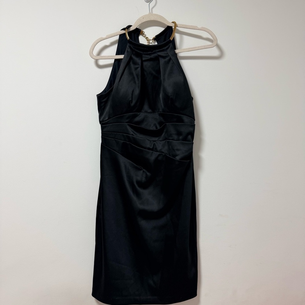 Elegant Black Halter Dress size 6 Eliza J